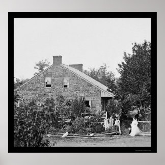 Poster Sede Confederada em Gettysburg, PA 1863