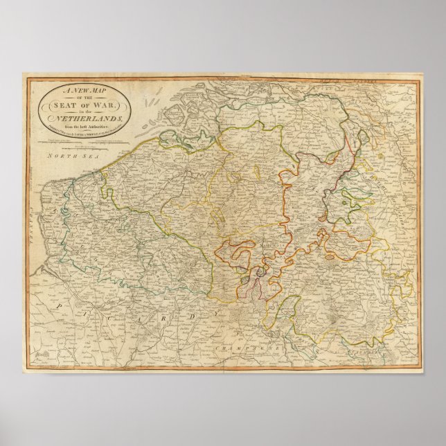 Poster Sede de guerra Países Baixos (Frente)