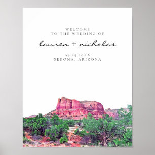Poster Sedona Arizona Sinal de Boas-vindas