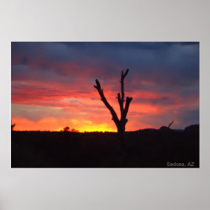 Pôster Sedona, AZ. Por do sol