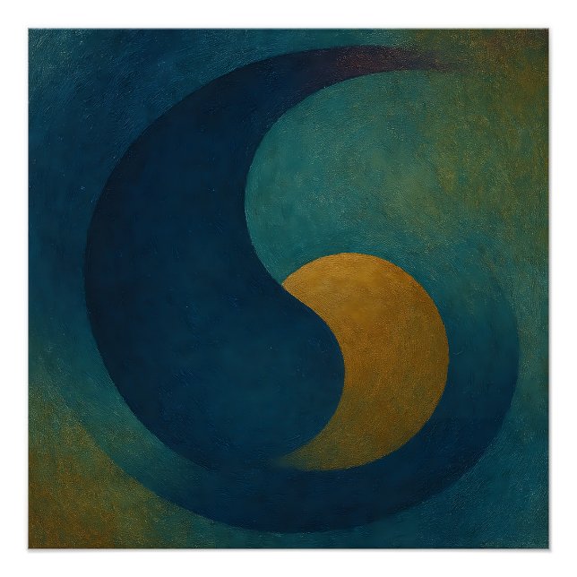 Pôster "Seeds of Stillness" Abstract (Frente)