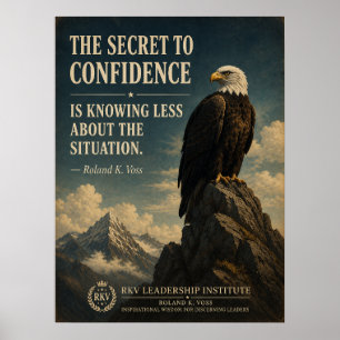 Poster Segredo para a Confiança Cartaz Motivacional Engra