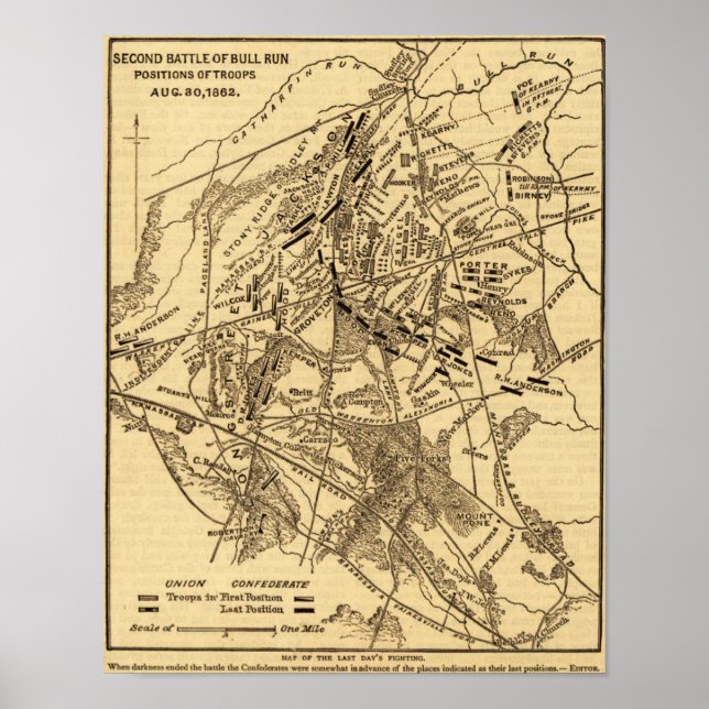 Pôster Segunda Batalha de Bull Run 6 (Frente)