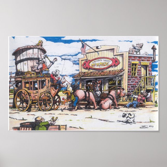 Pôster Segunda-feira palco (Frente)