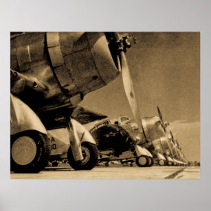 Pôster Segunda Guerra Mundial: Aviões Bombistas Duvidosos