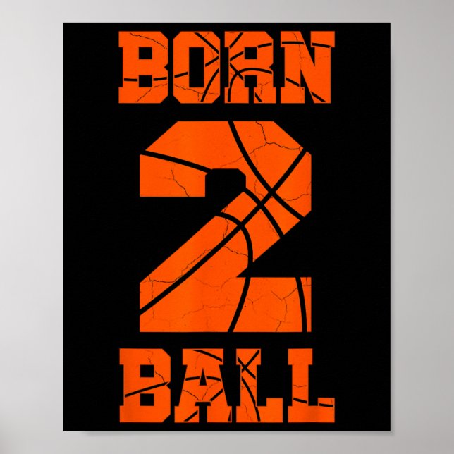 Poster segundo aniversário Basball Jersey Tee Dois Anos (Frente)