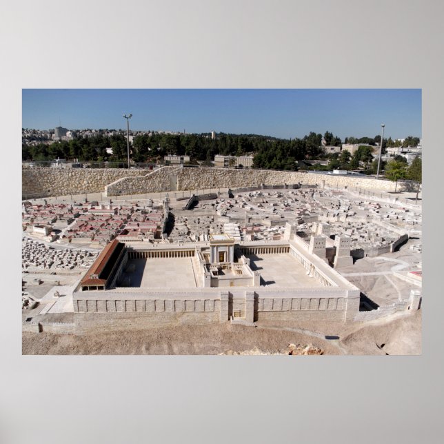 Pôster segundo Beis HaMikdash (Templo Sagrado em Yerusale (Frente)