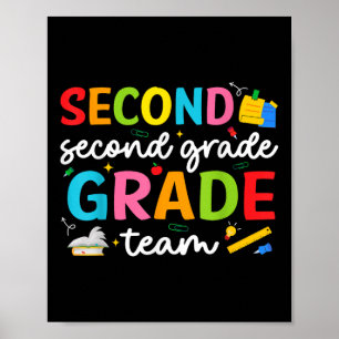 Poster Segundo de segundo grau da equipe - Esquadrão de P