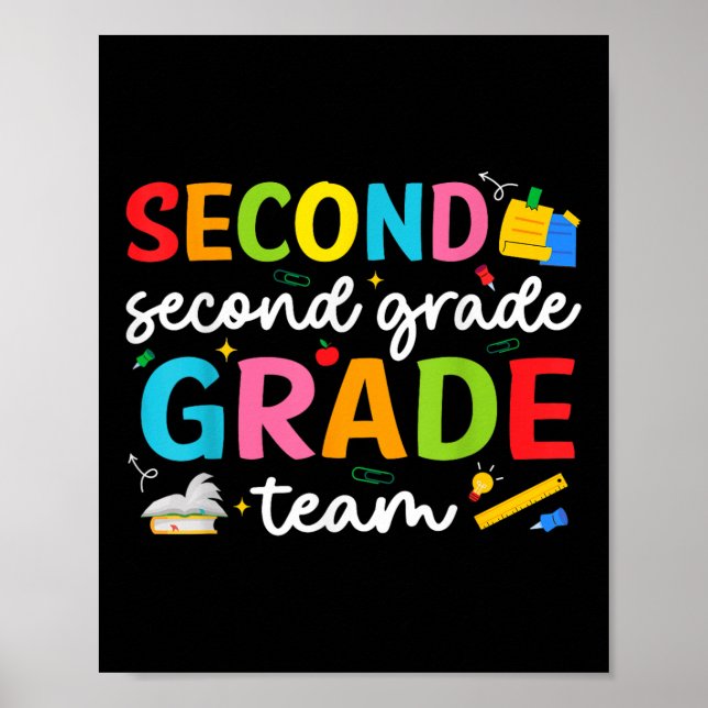 Poster Segundo de segundo grau da equipe - Esquadrão de P (Frente)