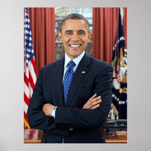 Poster Segundo do presidente Barack Obama - Termo oficial (Frente)