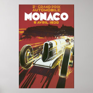 Poster segundo Grande Prêmio de Mônaco