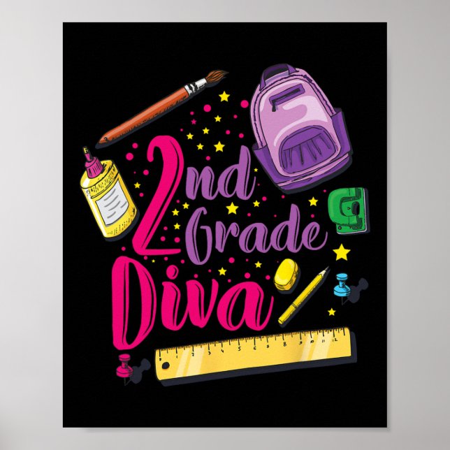 Poster segundo Grau Diva Primeiro Dia De Menina De Escola (Frente)