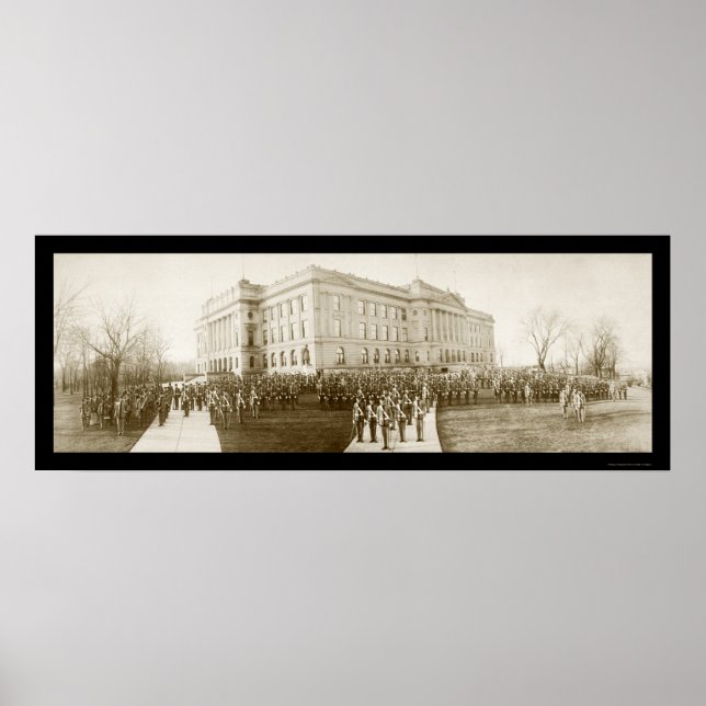 Pôster Segundo grau Omaha Foto 1914 (Frente)