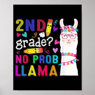 Poster segundo Grau Sem Prob Llama Professor De Volta À E