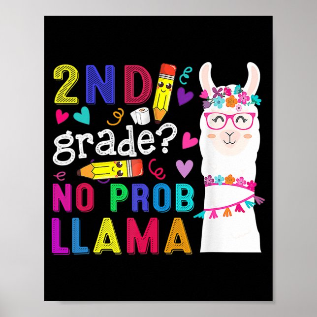 Poster segundo Grau Sem Prob Llama Professor De Volta À E (Frente)
