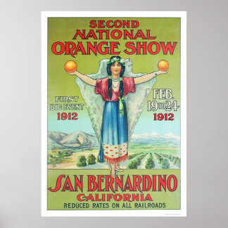 Poster segundo National Orange Show 1912