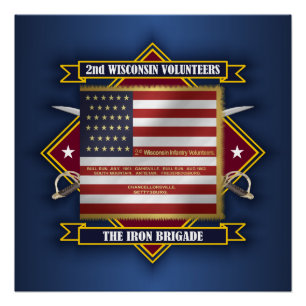 Pôster segundo Wisconsin Volunteer Infantry