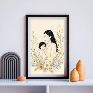 Poster Segurada pela Luz Suave