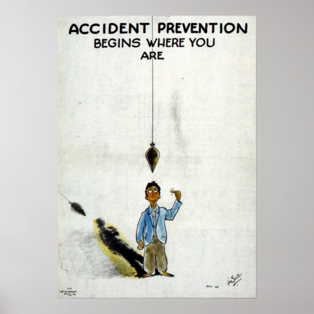 Poster Segurança da Segunda Guerra Mundial (Frente)