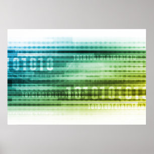 Pôster Segurança dos dados sobre o Internet e a