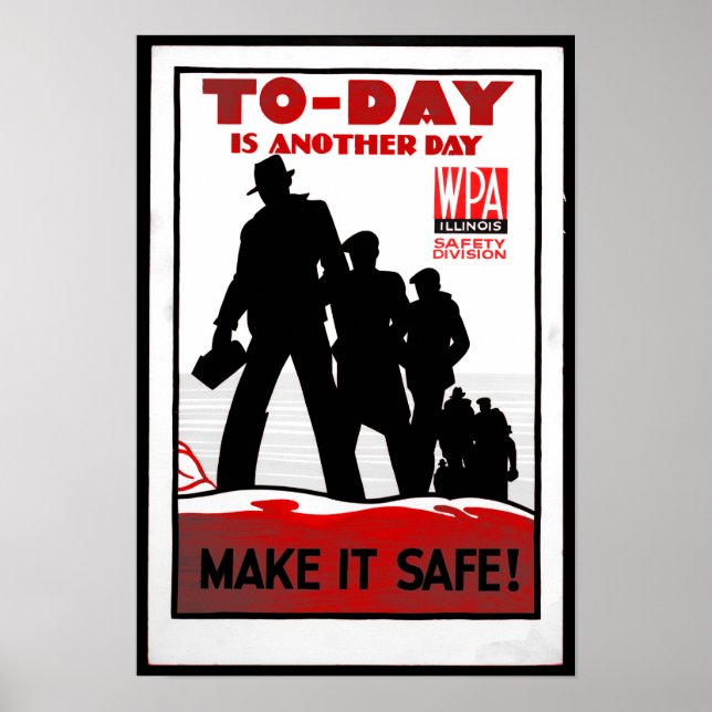 Poster Segurança no local de trabalho (Frente)