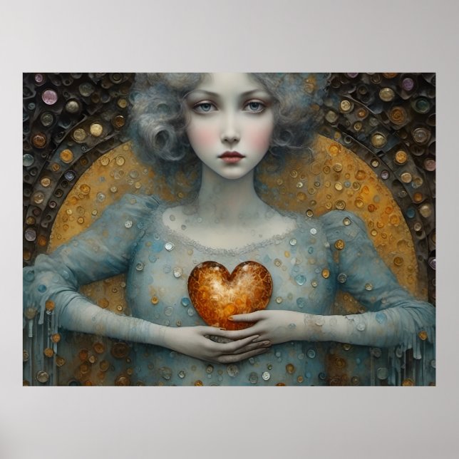 Poster Segurando meu coração em minhas mãos (Frente)