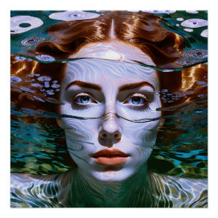 Pôster "Segurando Minha Respiração" - Mulheres Na Água