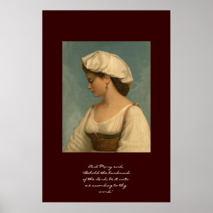 Pôster Segure a empregada do Senhor