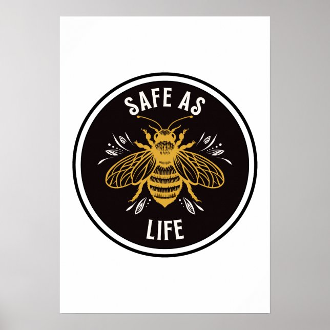 Poster Seguro como a Vida (Frente)