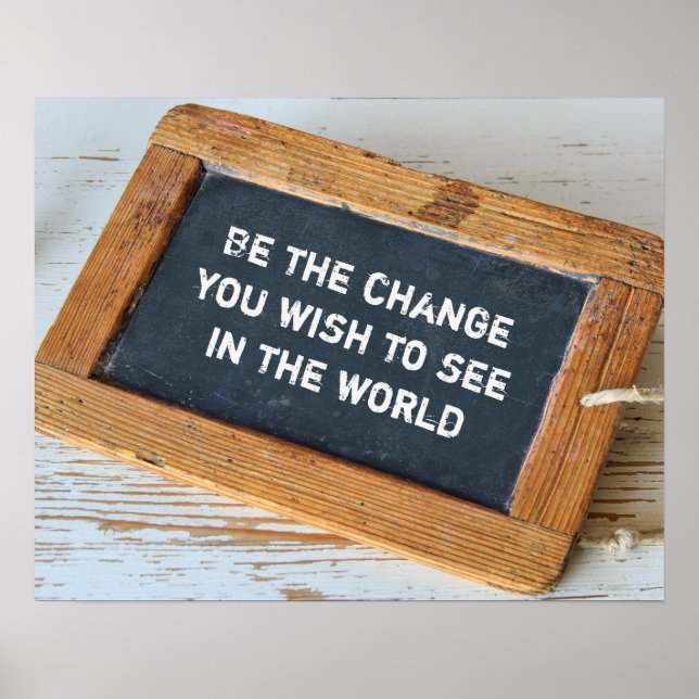 Poster Sei der Wandel (Frente)