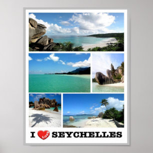Poster Seicheles - Eu Amo -