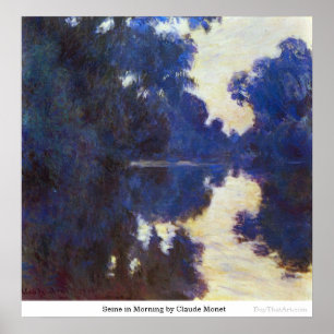 Poster Seine na manhã por Claude Monet
