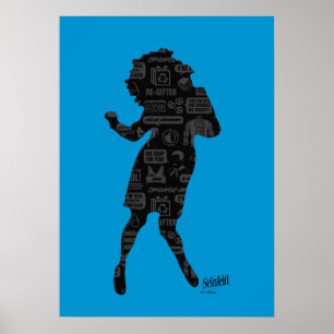 Poster Seinfeld   Elaine Dance Silhouette