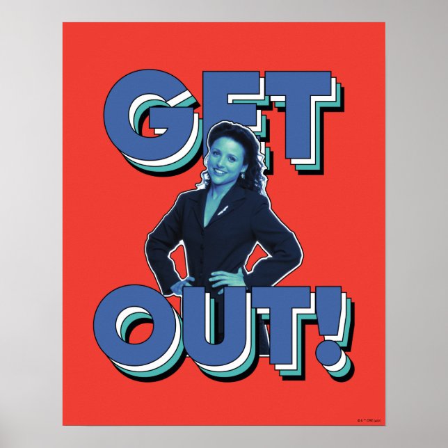 Poster Seinfeld | Elaine - Get Out! (Frente)
