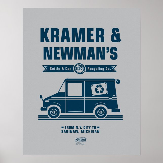 Poster Seinfeld | Kramer & Newman's Reciclagem Co. (Frente)