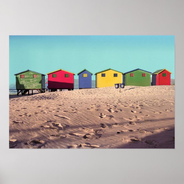 Poster Seis Black Beach Hut | Cidade do Cabo, África do S (Frente)