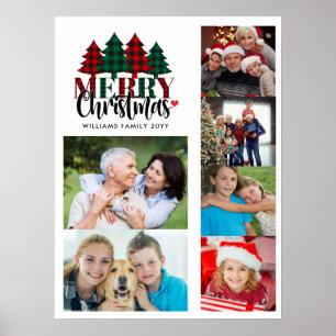 Poster Seis Fotografias com Nome Personalizado Xadrez Mur