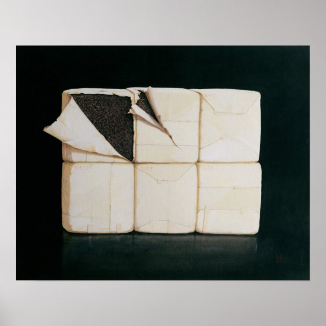 Poster Seis pacotes empilhados (Frente)