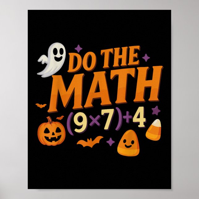 Poster Seis Sete 67 Meme Faça as Contas Halloween Alpha G (Frente)