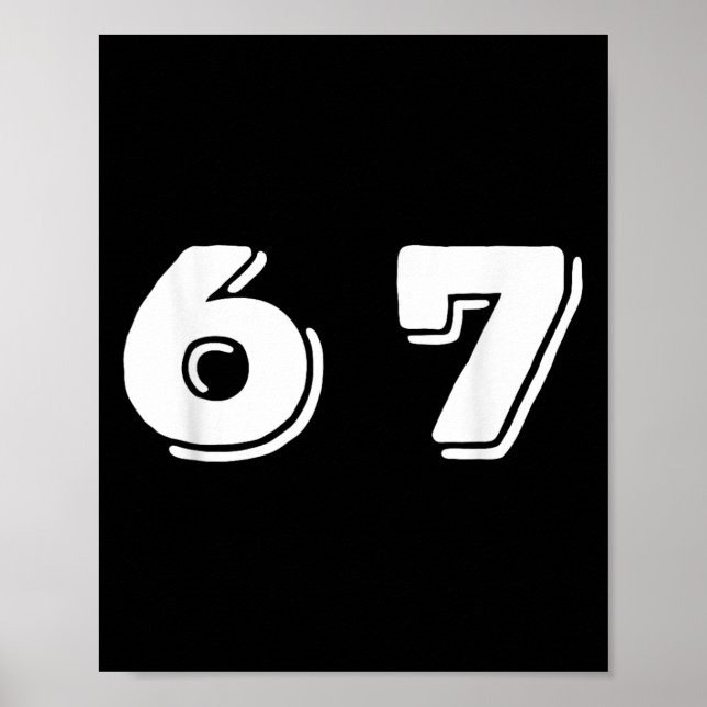 Poster Seis Sete 6 7 Design de Meme _1 (Frente)
