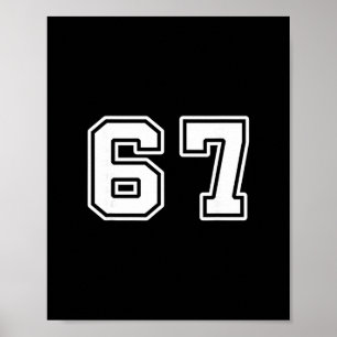 Poster Seis Sete 6 7 Meme 67