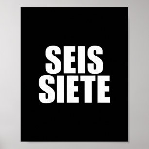 Poster Seis Sete Espanhol