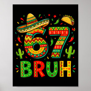 Poster Seis sete mano meninos mexicanos dançando 67 meme