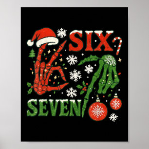 Poster Seis Sete Meme Natal 6-7 Natal Esqueleto Ha