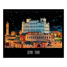 Pôster Seiyun Cidade - Iêmen