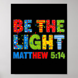 Poster Seja a Luz Mateus 5 14