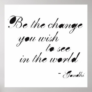 Pôster Seja a mudança