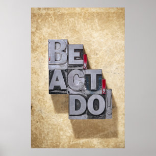 Poster Seja, actue, fazem