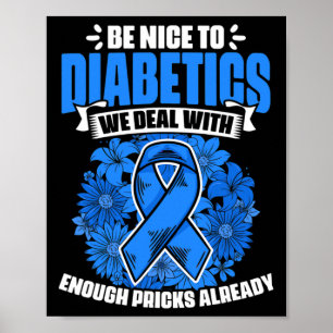 Poster Seja Bom Em Diabetes Diabetes Awa, Guerreiro Da Di