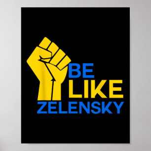 Poster Seja Como Zelensky Apoie A Ucrânia Pela Democracia